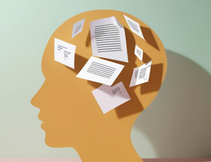 Mind graphic representing stress