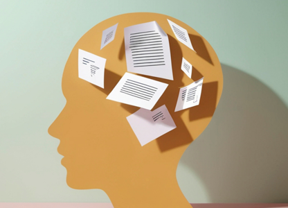 Mind graphic representing stress