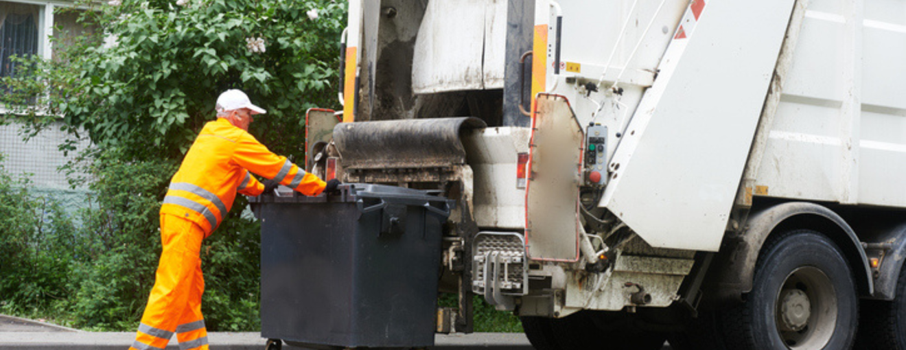 bin man loading a lorry