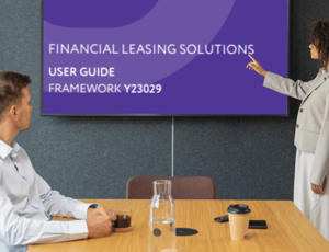 Leasing framework being presented in a meeting